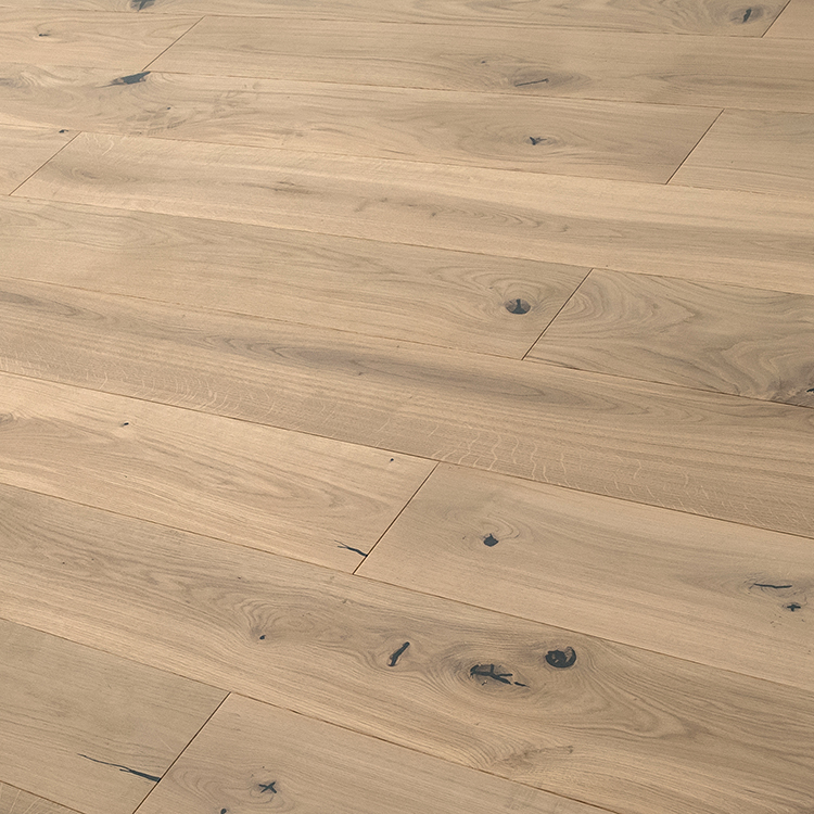 White oak silk white color export engineered  flooring