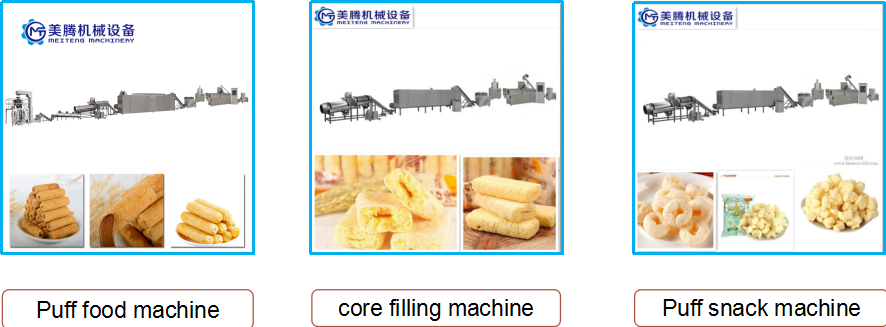 Food Grade SS 201 2D 3D Corn Puff Extruder Machine Double Screw