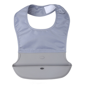 Easily Wipes Clean Cartoon Printing Waterproof Silicone Bibs Food Feeding Silicone Baby Bib For Kids