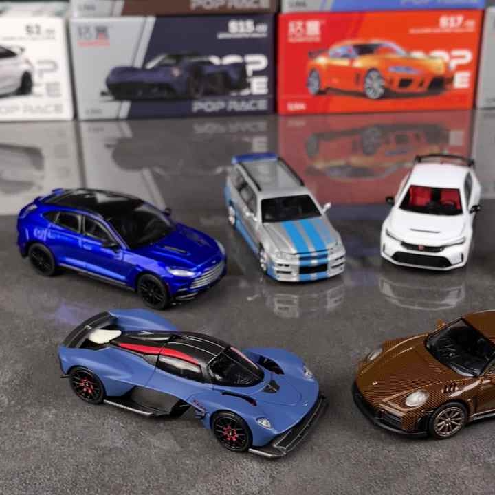 XCARTOYS POPRACE 1/64 RWB 997 Car Alloy Toys - Diecast Metal Model