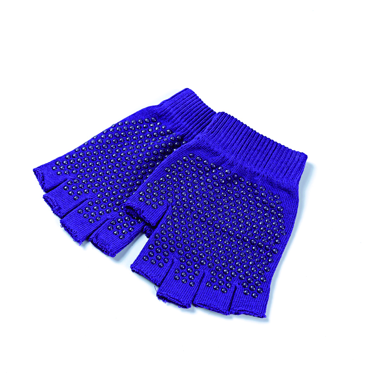 Тщательного подбора перчатки для спортзала, ПВХ пунктирной линии нескользящие перчатки для йоги