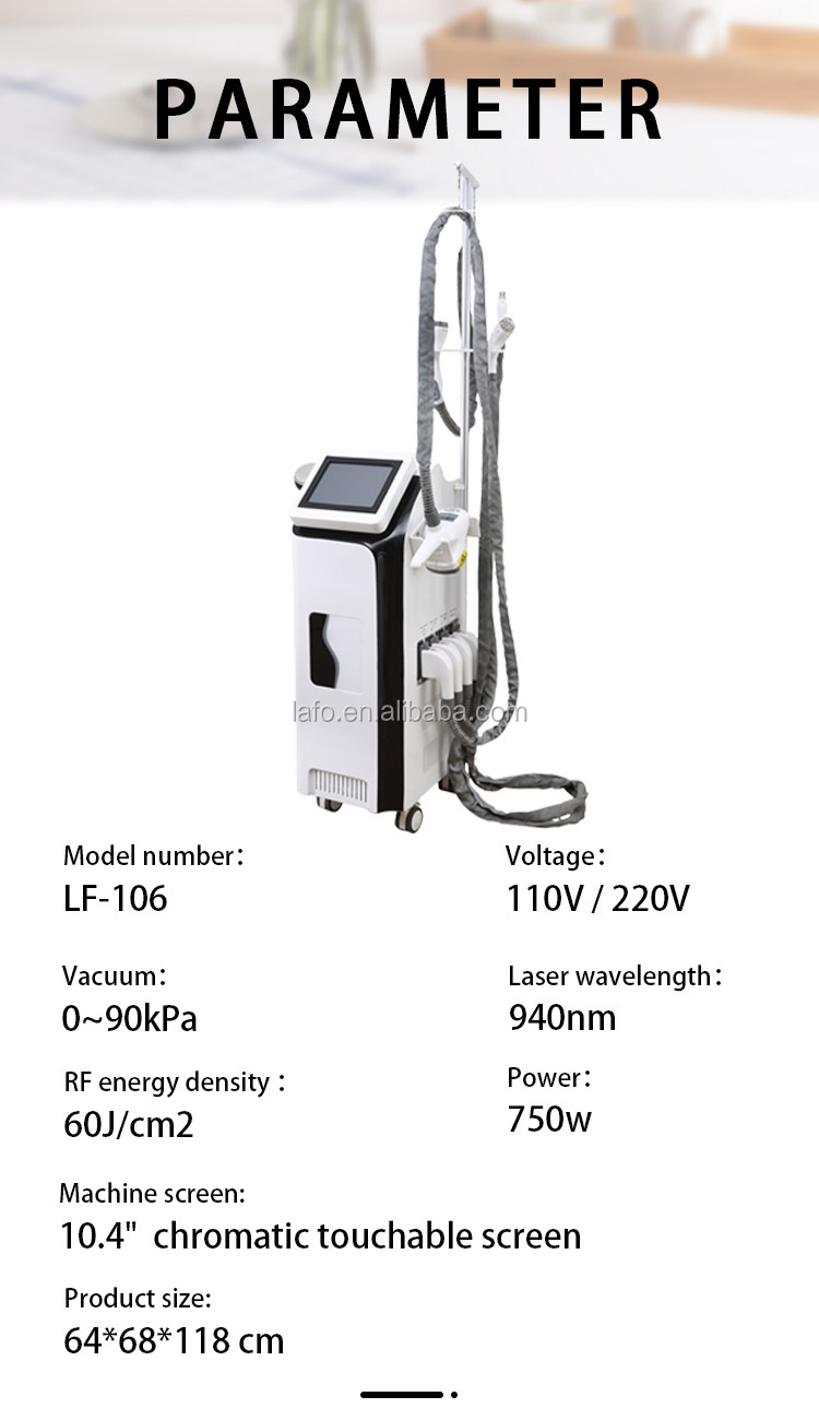 5 in 1 Infrared Laser valeshape roller body slimming machine skin tighten weight loss face lifting CE approved