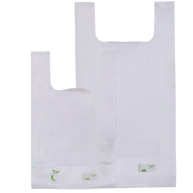Wholesale custom retail rice restaurant t-shirt plastic packaging roll garbage bag