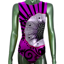 2020 mais recente Competição Mística Sólida Atacado Custom Sublimada Ginástica Collant para Crianças Adultas Meninas Mytique Le