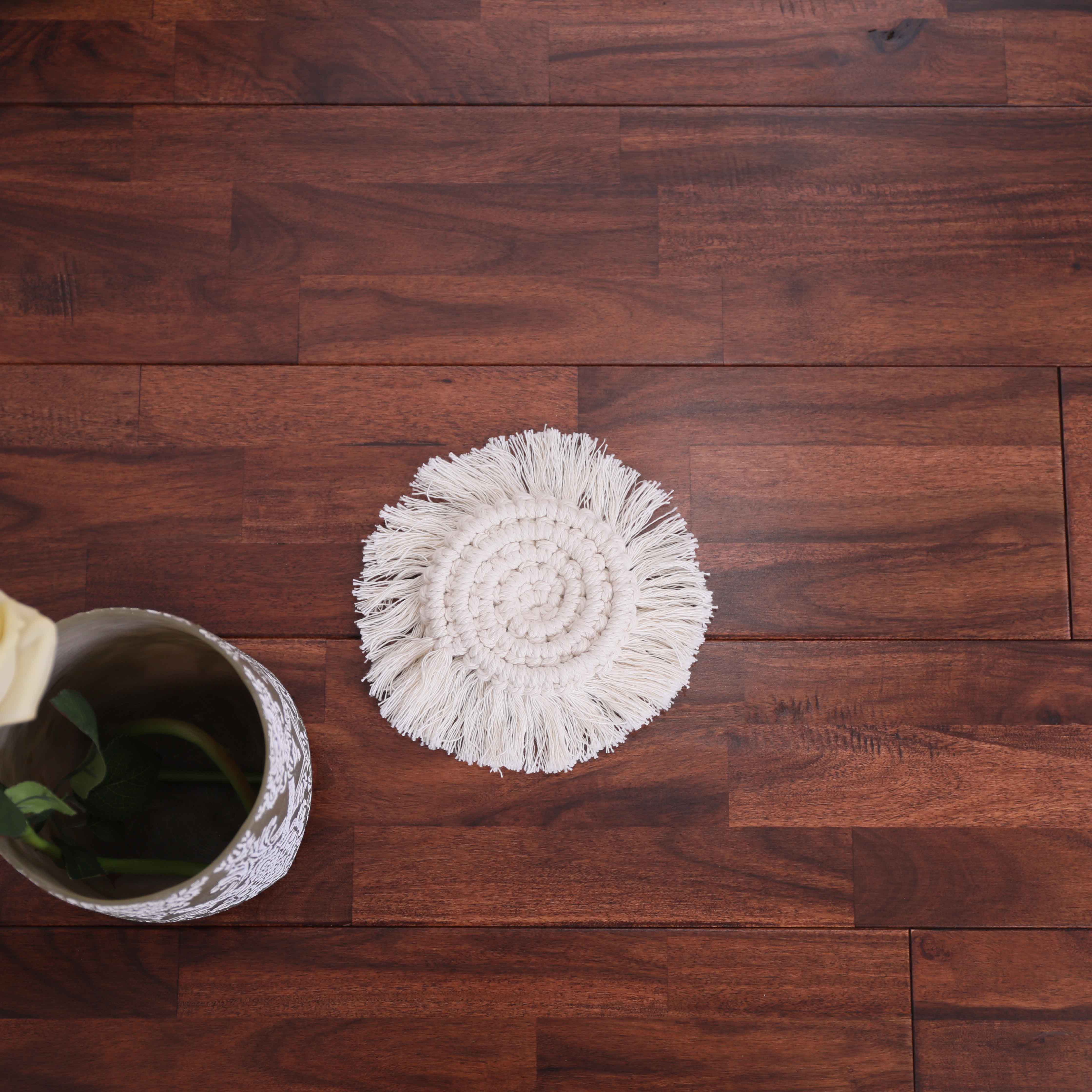 18mm Oak Solid Wood Wire Brushed Invisible Hand Scraped Flooring