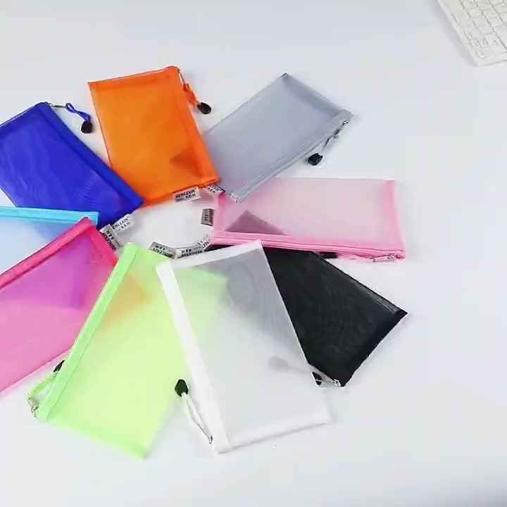 120 Pcs Pencil Pouches Mesh Zipper Pouch Bulk, 9.5'' X 4.5'' A6 - View #2