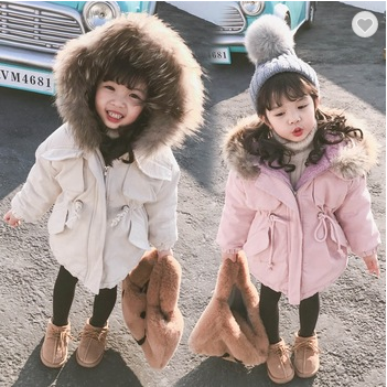 Новинка 2020, детское меховое пальто для девочек, зимняя куртка для девочек-подростков, теплая Толстая детская одежда с капюшоном и хлопковой подкладкой