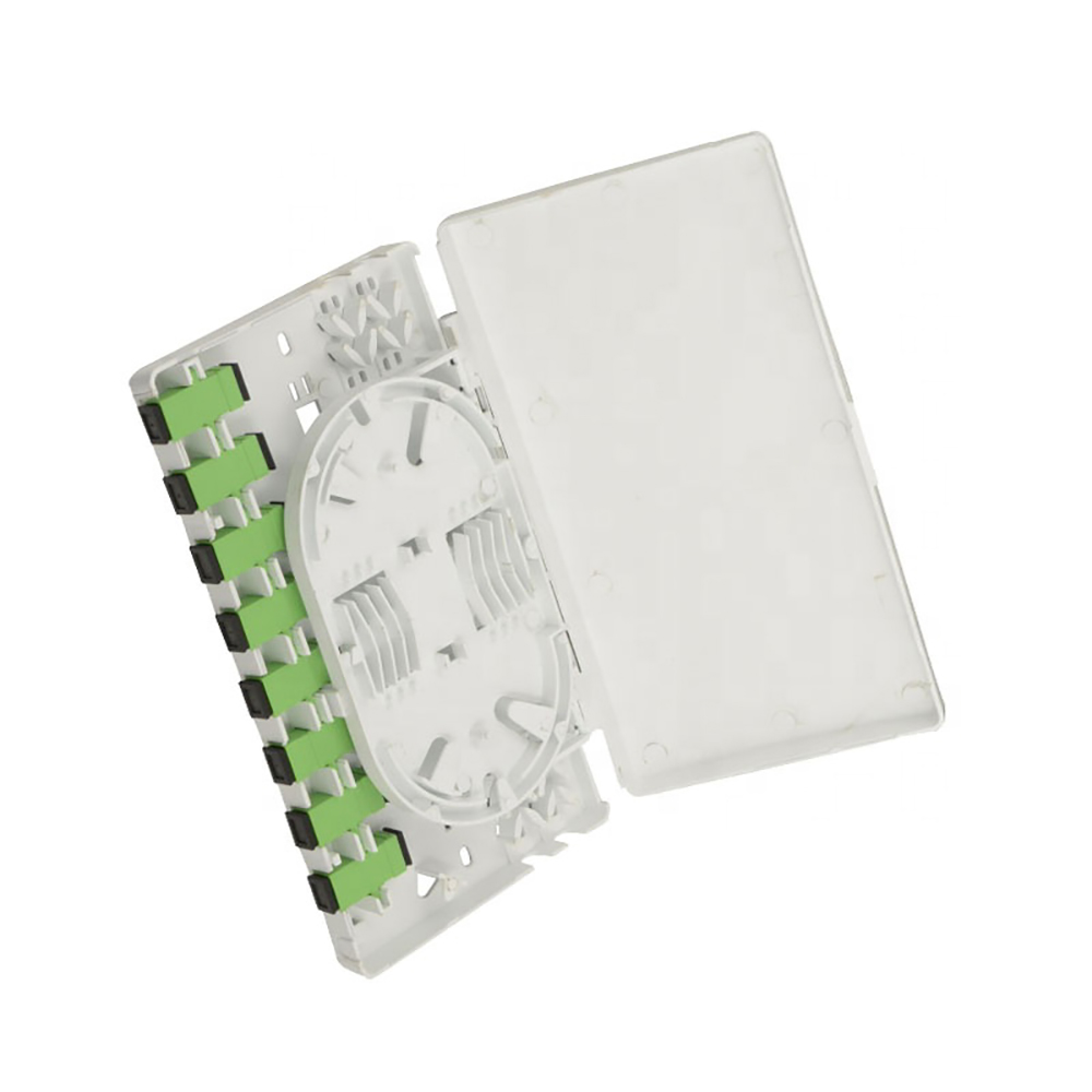 8 Core 8 Ports FTTH Floor Distribution Box Wall Mounted Mini Termination Box