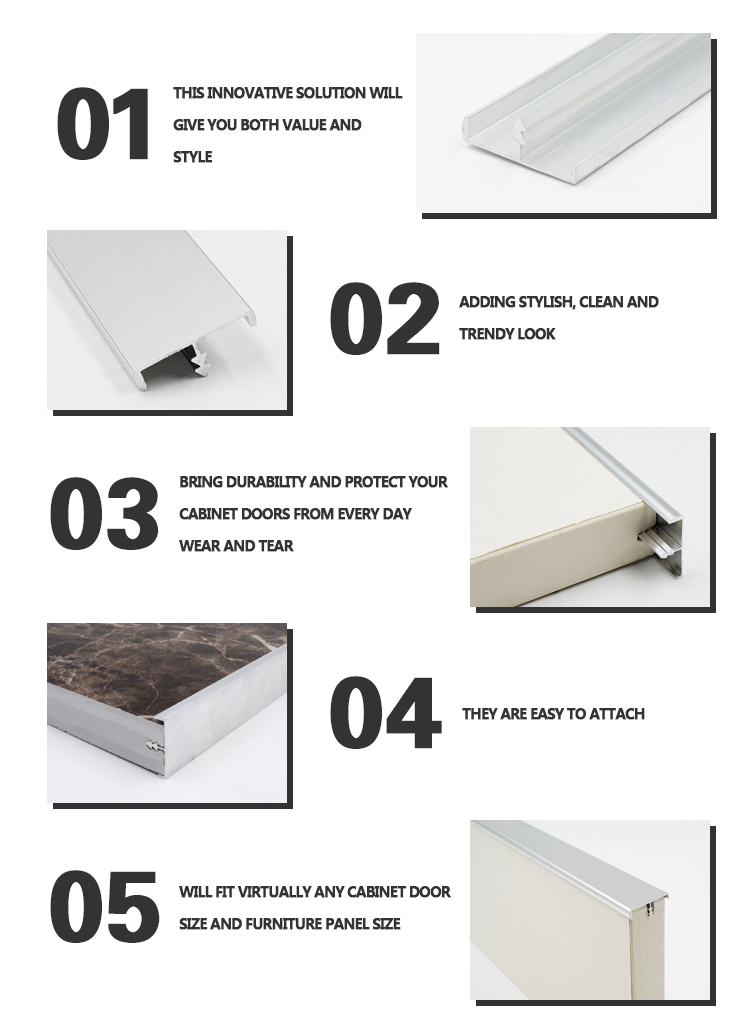 LENWA Factory Edge Banding Aluminum for Cabinet Doors or Panels