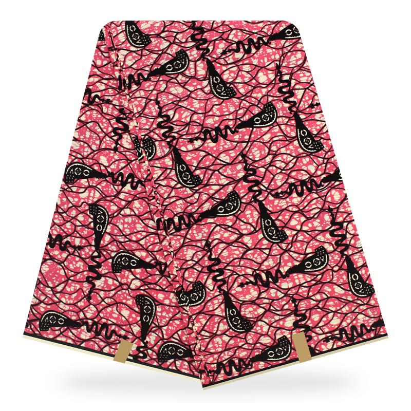 Африканская ткань онлайн настоящий восковой принт анкарская ткань новый дизайн хлопок красная ткань