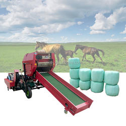 Mini hay straw baler compactor press machine silage packing machine