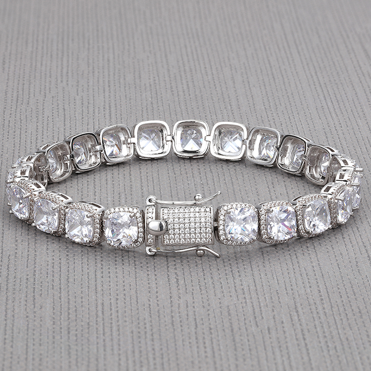 2023 New Design Cluster Cuban Link Bracelet Round Shape Cluster Cuban Bracelet for Men