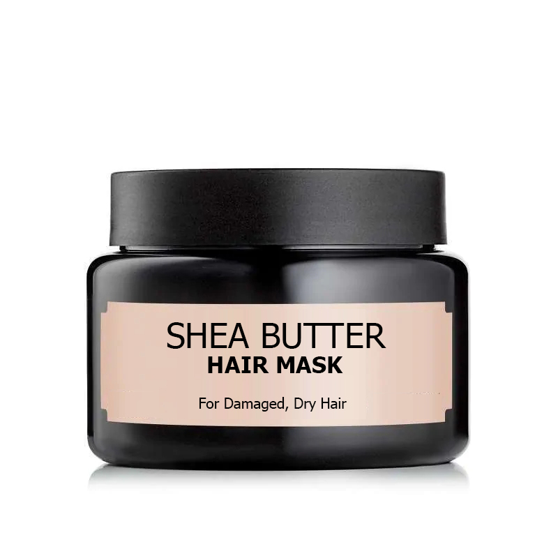 Собственная Марка, органическое масло ши и кокосовое масло, восстанавливающая маска для волос