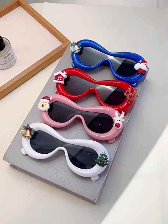 2025 Blue Hip Hop Uv400 Sunglasses For Unisex Holiday Party Oem