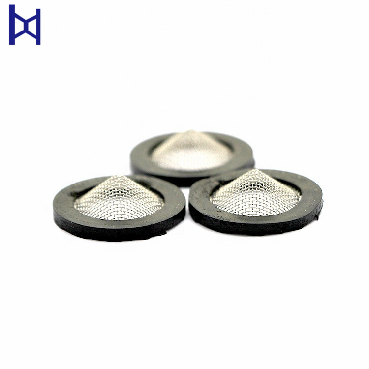 Оптовая круглая форма из нержавеющей стали сетка фильтр диск с резиновой рамкой