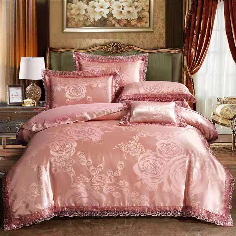 4-piece Tradition collection, Duvet Set, Sateen Weave with Jacquard,  Queen/king bedding sets
