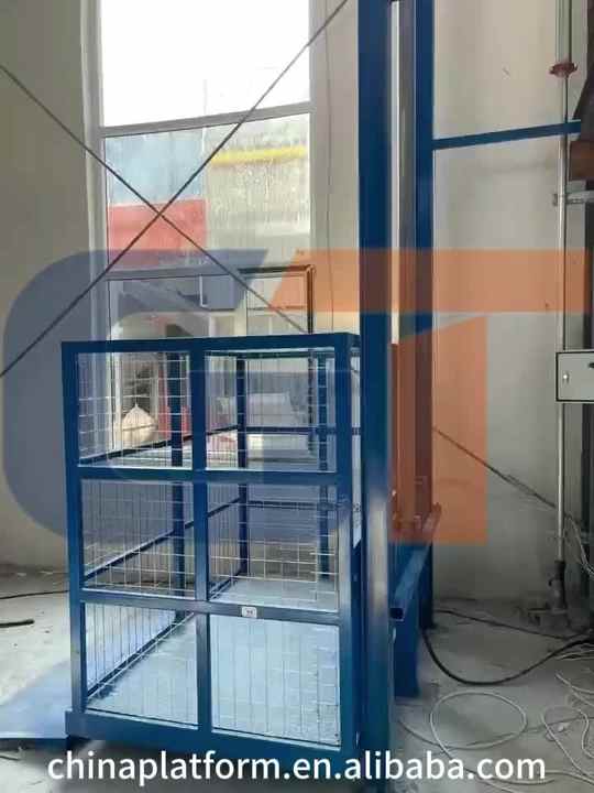 Guide Rail Cargo Lift for Construction Site Vertical Material Transport ...