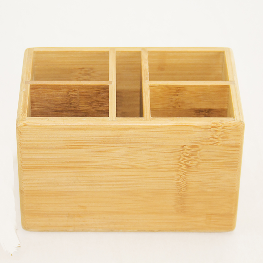 100% бамбуковые Настольные Ящики офисный стол ящик Органайзер