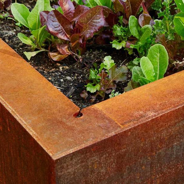 Декоративная уличная ржавая пластина из кортеновой стали окантовка сада