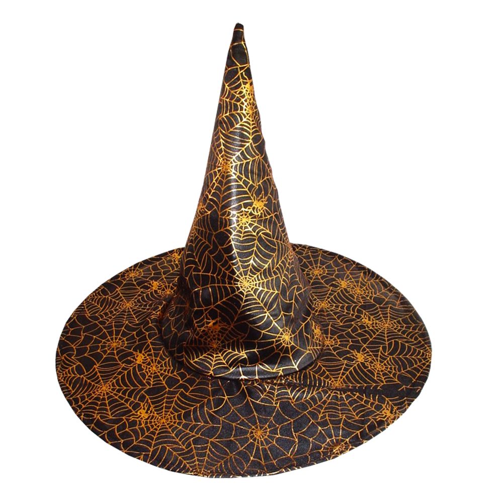 2 Pcs Halloween Witch Hat Fashion Spider Patterned Funny Party Hat for Halloween
