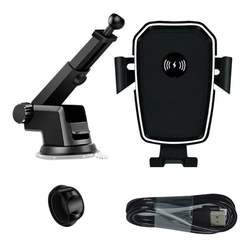 K81 Wireless 10W Fast Charging Car Suction Cup Charger Mount Holder Stand With Cable