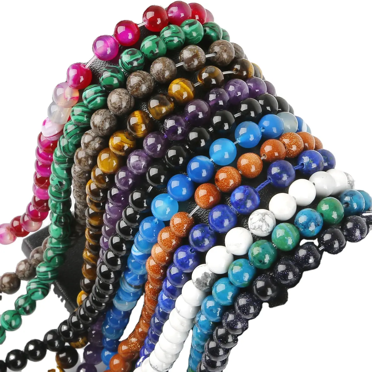 Lots 16" Strand Grenat Naturel Ronde Spacer Loose Beads Charms Finding 4/6/8MM 
