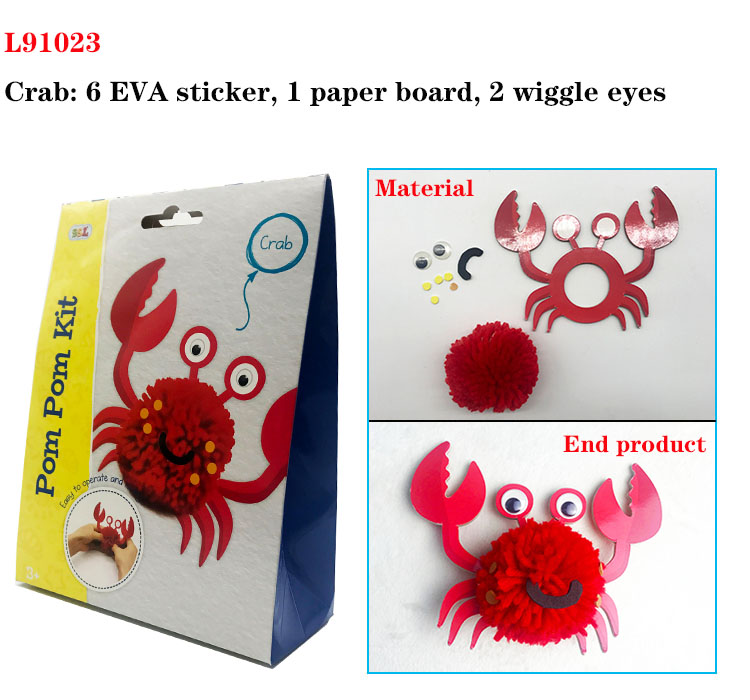 Diy Toys For Kids Woolen Yarn Pom Pom Animal Kit
