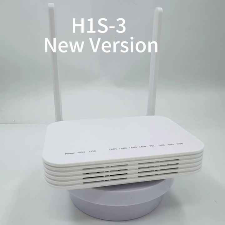 New Shell Gpon H1S-3 Modem 1GE+3FE+TEL+WIFI+1USB XPON ONU Fiber Optic ...