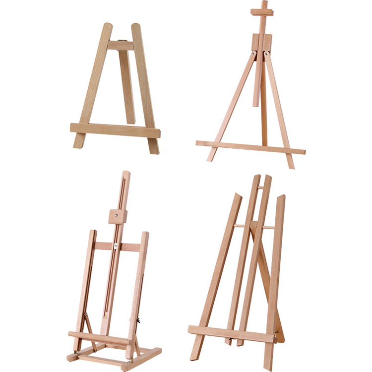 Beech Wood Painting Art Gallery Display Artist Stand Wood Easel