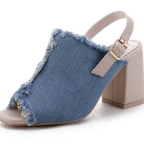 blue jean sandals for sale