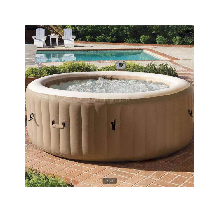 Уличная Массажная складная надувная гидромассажная Ванна, портативная пластиковая Ванна для спа