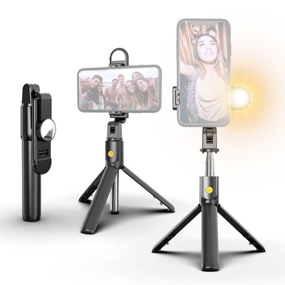 Беспроводная селфи-палка K10S, складной мини-штатив с затвором и пультом дистанционного управления для IOS и Android