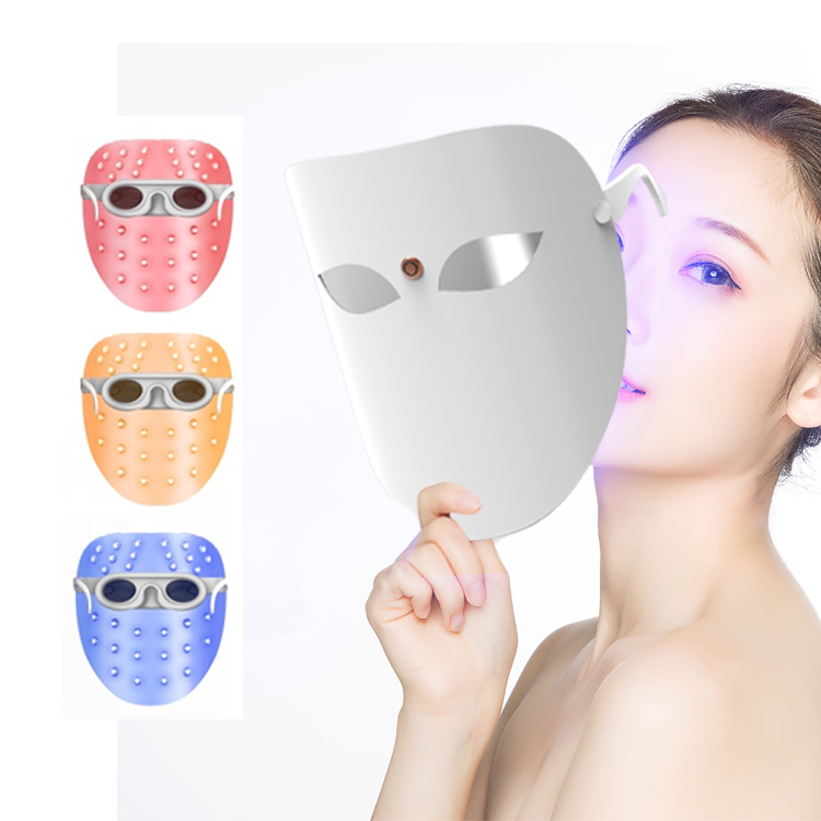 Косметическое оборудование для ухода за кожей лица портативная светодиодная фотонная терапевтическая маска для лица