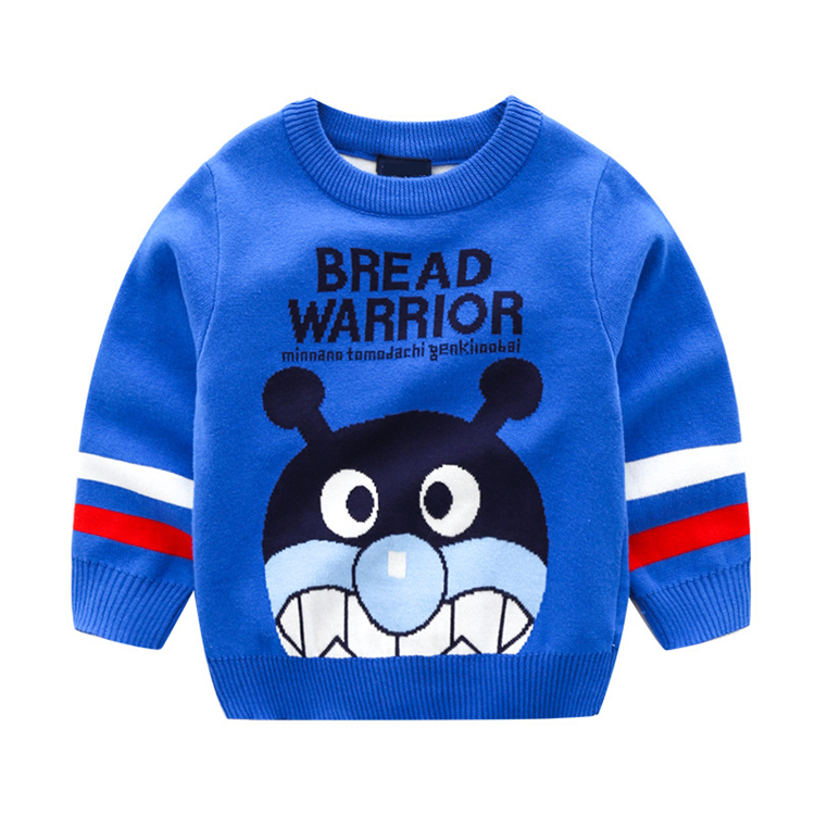 Оптовая продажа; сезон осень-зима; Детский свитер с круглым вырезом; вязаный свитер для маленьких мальчиков