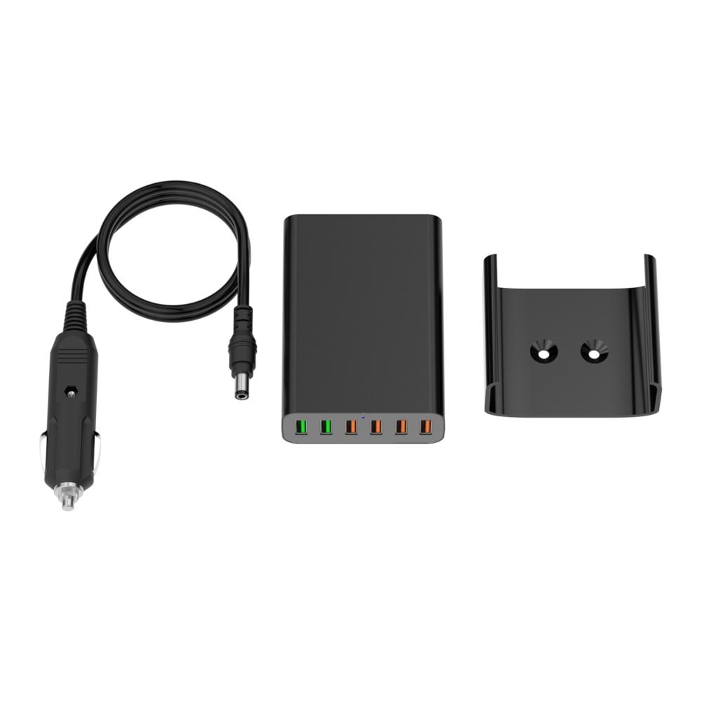 Универсальное автомобильное USB зарядное устройство 96 Вт 6 портов USB автомобильный адаптер для Galaxy и всех смартфонов