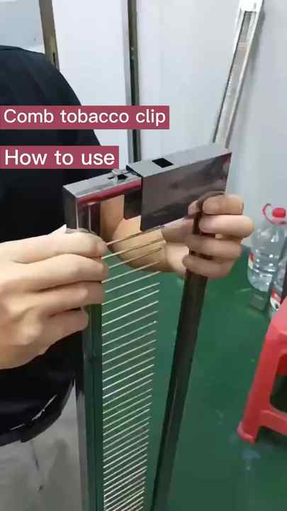 Professional Tools of Stainless Steel Tobacco Leaves Assemble Clips  Clamps134 138 Tobacco Leaf Binding Stick with Stick Platform
