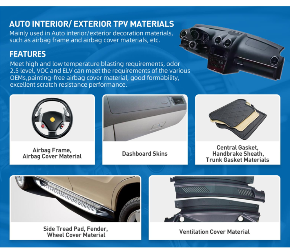 TPE Plastic Raw Material Thermoplastic Elastomer Thermoplastic Rubber Extrusion Grade TPR TPE Resin