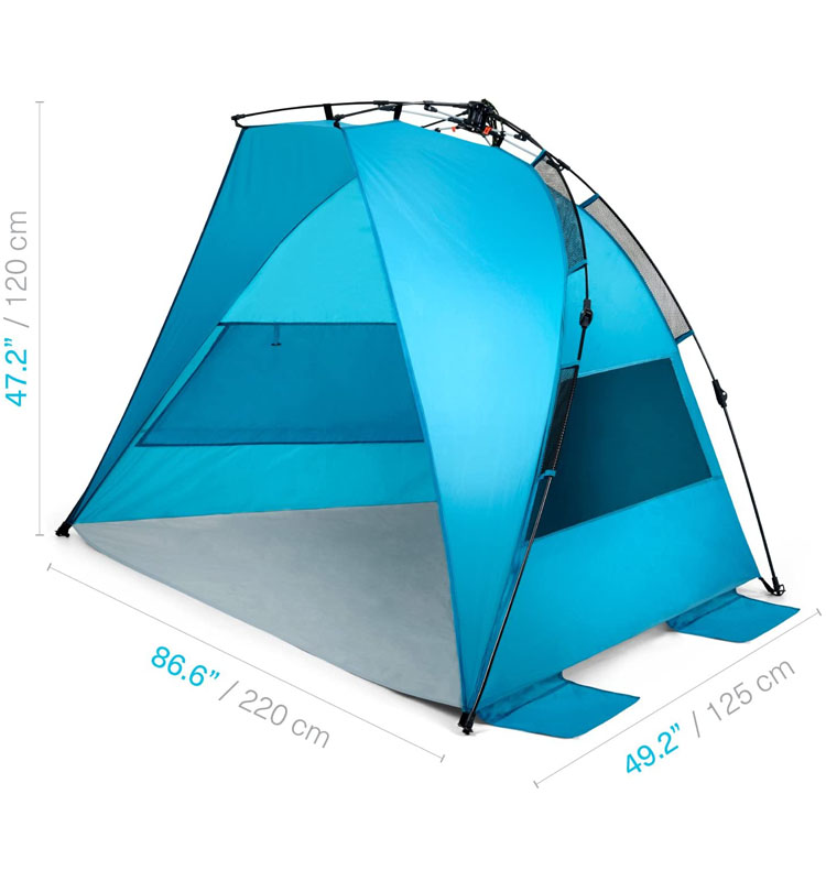 Custom Hexagon Family Size, Backpacking Portable Cabana 2-3 Person Fishing Anti Uv Sun Commercial  Outdoor Sports Beach Tents/