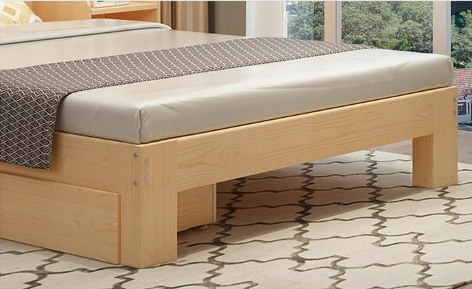 Direct sale modern wood bed bedroom furniture double bed storage bed