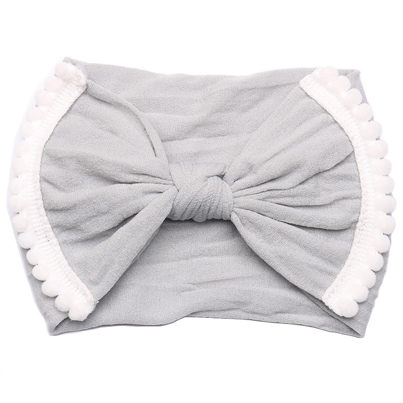 Best-selling Europe and America High Elastic Nnylon Soft Baby Bow Hairband