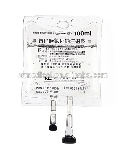 medical empty iv infusion bag single port pot