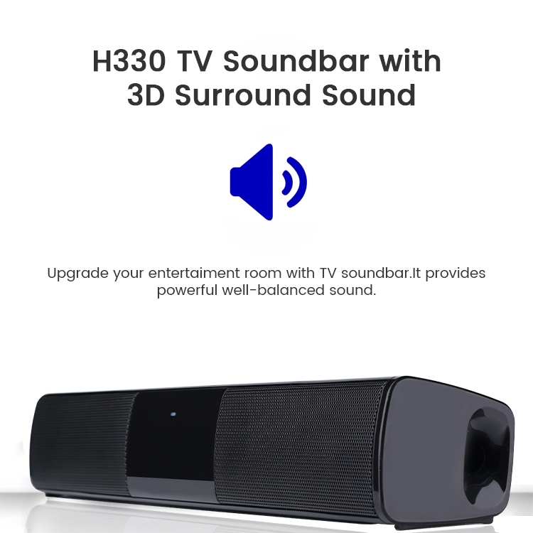 SOMOSTEL Wireless Speaker TV Soundbar With 3D Surround Sound Bocinas Inalambricas SMS-H330 Precio de Fabrica