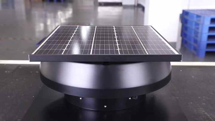 60W Solar Powered Industrial Roof Kitchen Smoke Extractor Fan