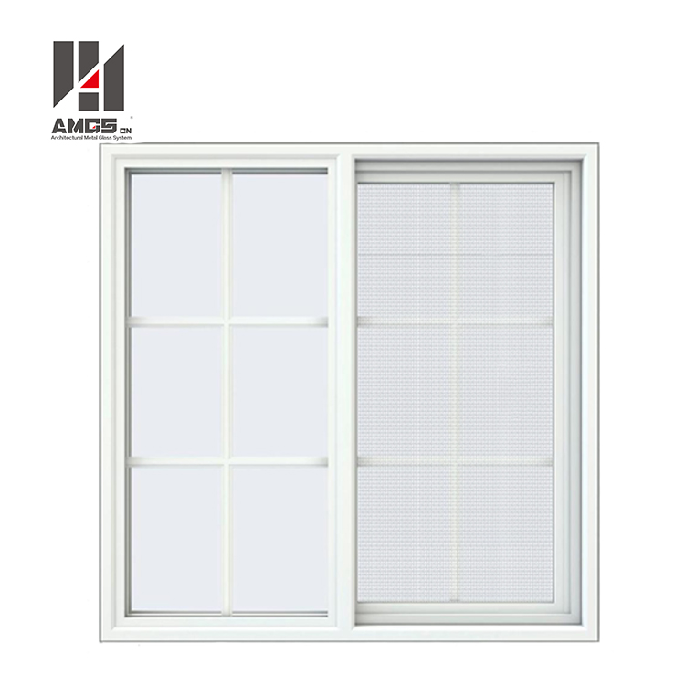 Pvc Moldura De Vidro Projeto Da Grade, Upvc Janela Deslizante Com Mosquiteiro