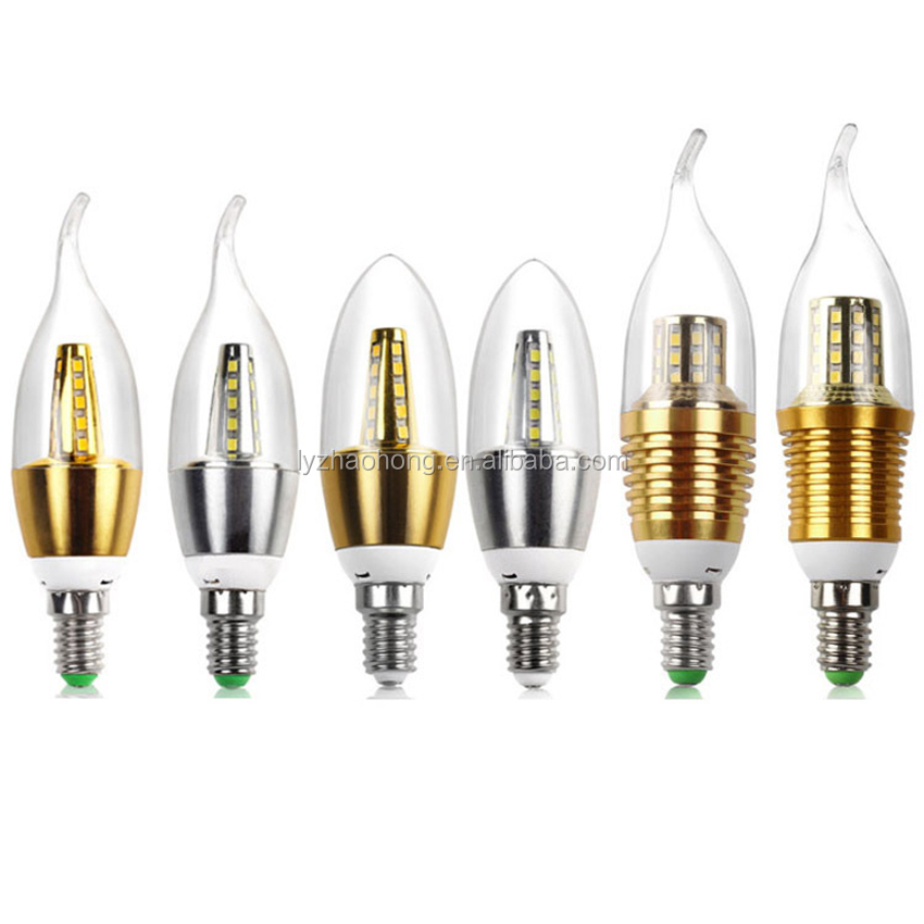 LED キャンドル電球 C35 E12/E14 4W シャンデリア照明用 LED