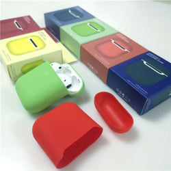 Hot selling amazon liquid silicone split wireless Bluetooth headset protective case for Apple's airpods Pro 1 & 2