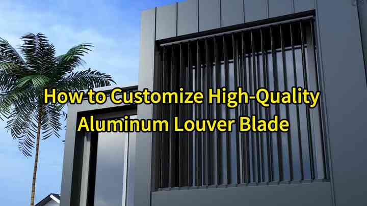 Aluminum Louver Panels for Architectural Facade Decoration