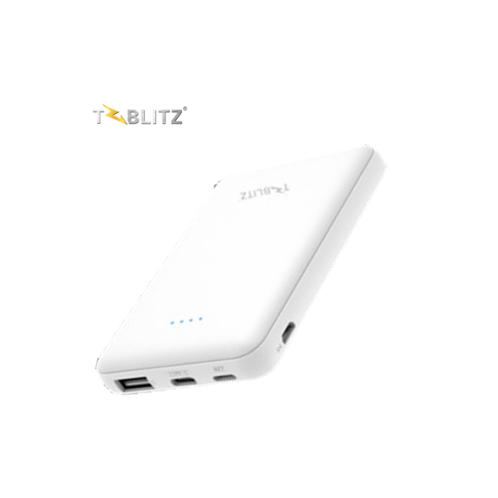 T-TBP-5B blitz Power Bank 5000mAh portátil bateria externa com Relâmpago/Tipo-c 3 entrada em & 1 fora pequeno mini power bank