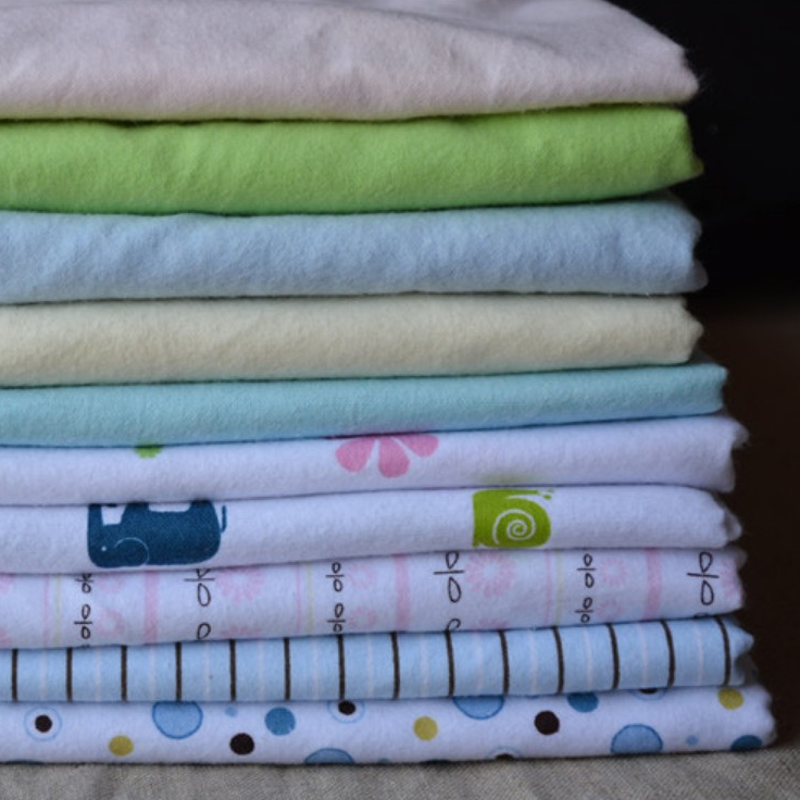 100% хлопок, фланелевая ткань для детей, пижамы, простой принт, 20*10*40*42 г/м2