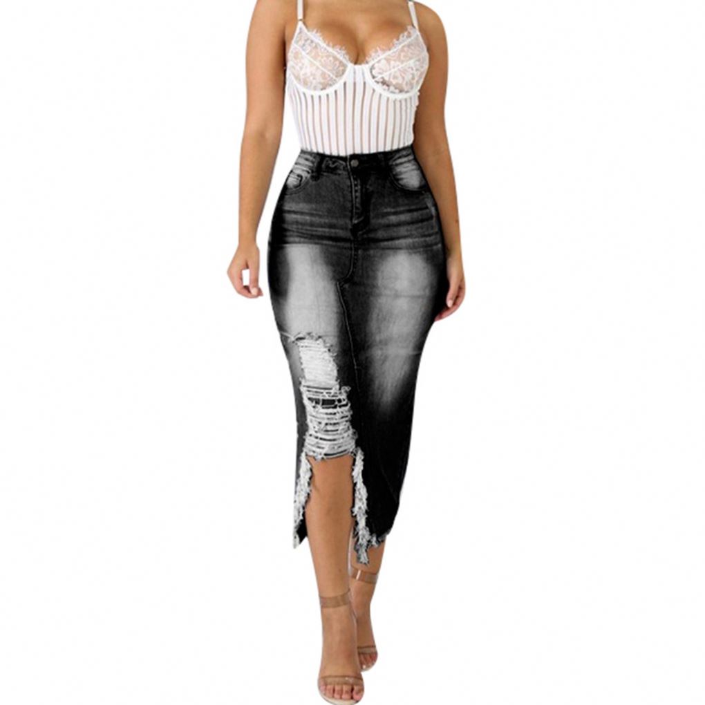 saias compridas jeans